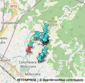 Mappa Via Dante Alighieri, 19033 Castelnuovo Magra SP, Italia (0.42273)