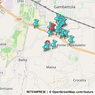 Mappa Via Aldo Moro, 47020 Budrio FC, Italia (0.8045)