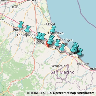 Mappa Via Aldo Moro, 47020 Budrio FC, Italia (13.9565)
