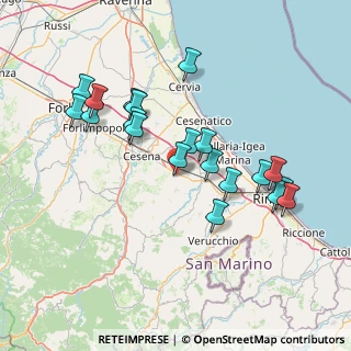 Mappa Via Aldo Moro, 47020 Budrio FC, Italia (14.7975)