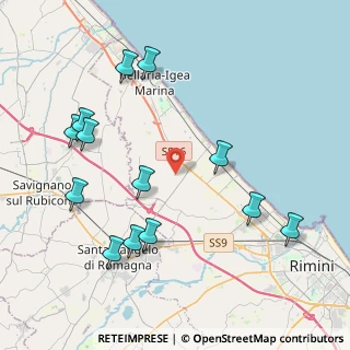 Mappa Via Longana, 47922 Santa Giustina RN, Italia (4.73692)