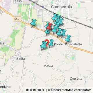 Mappa Via U. la Malfa, 47020 Budrio FC, Italia (0.7775)