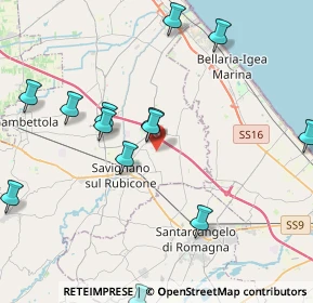 Mappa Via Madre Teresa di Calcutta, 47030 San Mauro Pascoli FC, Italia (5.02214)