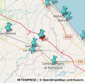 Mappa Via Madre Teresa di Calcutta, 47030 San Mauro Pascoli FC, Italia (5.72529)