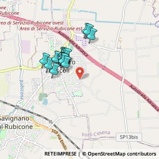 Mappa Via Madre Teresa di Calcutta, 47030 San Mauro Pascoli FC, Italia (0.7545)