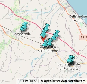 Mappa Via Savignano, 47043 Gatteo FC, Italia (3.66842)
