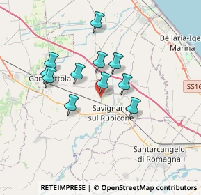 Mappa Via Savignano, 47043 Gatteo FC, Italia (2.95091)