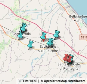 Mappa Via Savignano, 47043 Gatteo FC, Italia (3.939)