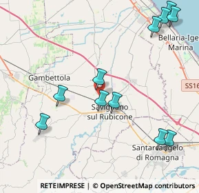 Mappa Via Savignano, 47043 Gatteo FC, Italia (4.99636)