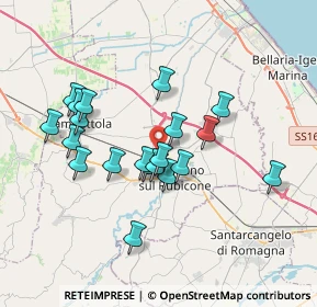 Mappa Via Savignano, 47043 Gatteo FC, Italia (3.263)