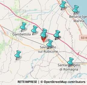 Mappa Via Savignano, 47043 Gatteo FC, Italia (3.66273)