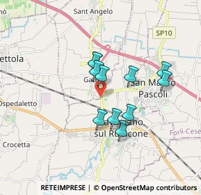 Mappa Via Savignano, 47043 Gatteo FC, Italia (1.37455)
