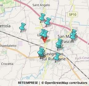 Mappa Via Savignano, 47043 Gatteo FC, Italia (1.54846)