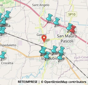 Mappa Via Savignano, 47043 Gatteo FC, Italia (3.036)