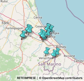 Mappa Via Savignano, 47043 Gatteo FC, Italia (9.36)