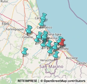 Mappa Via Savignano, 47043 Gatteo FC, Italia (9.39263)