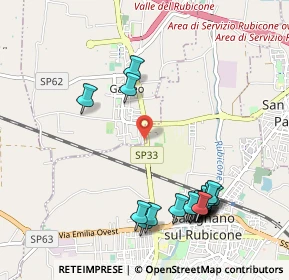 Mappa Via Savignano, 47043 Gatteo FC, Italia (1.2275)