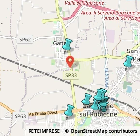 Mappa Via Savignano, 47043 Gatteo FC, Italia (1.33455)