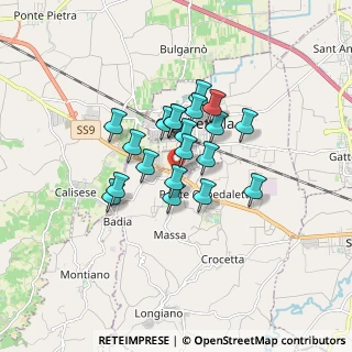 Mappa Via Emilia, 47035 Gambettola FC, Italia (1.1985)