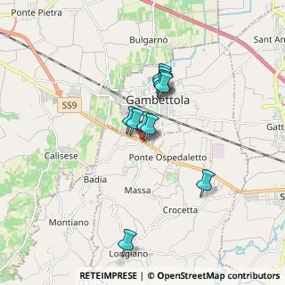 Mappa Via Emilia, 47035 Gambettola FC, Italia (1.32909)