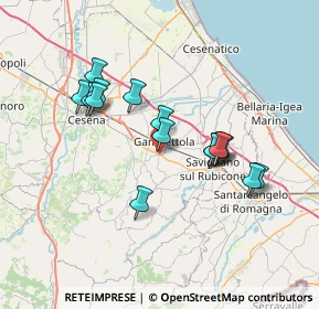 Mappa Via Emilia, 47035 Gambettola FC, Italia (6.42125)