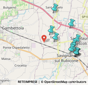 Mappa Via Roncadello, 47043 Gatteo FC, Italia (2.46273)