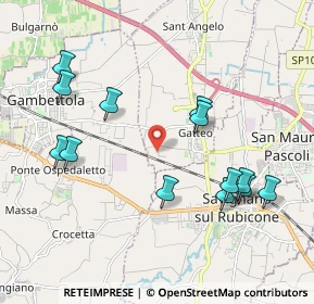 Mappa Via Roncadello, 47043 Gatteo FC, Italia (2.17)