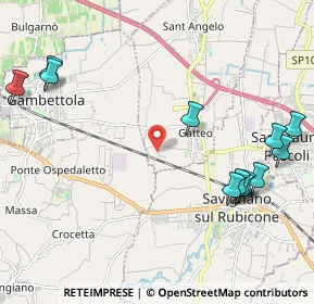 Mappa Via Roncadello, 47043 Gatteo FC, Italia (2.70333)