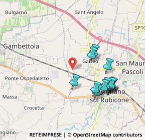 Mappa Via Roncadello, 47043 Gatteo FC, Italia (1.89583)