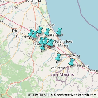 Mappa Via dell' Industria, 47020 Longiano FC, Italia (9.09167)