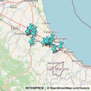 Mappa Via dell' Industria, 47020 Longiano FC, Italia (8.85143)