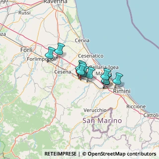Mappa Via Giuseppe di Vittorio, 47035 Gambettola FC, Italia (7.83455)