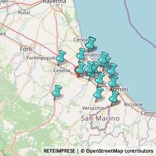 Mappa Via Giuseppe di Vittorio, 47035 Gambettola FC, Italia (11.01882)