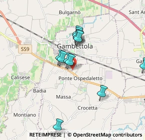 Mappa Via Giuseppe di Vittorio, 47035 Gambettola FC, Italia (1.5825)