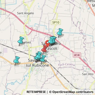 Mappa Via Alessandro Volta, 47030 San Mauro Pascoli FC, Italia (1.44818)