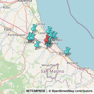 Mappa Via Alessandro Volta, 47030 San Mauro Pascoli FC, Italia (8.75833)