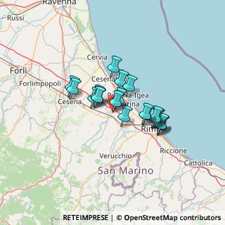 Mappa Via Alessandro Volta, 47030 San Mauro Pascoli FC, Italia (9.5645)