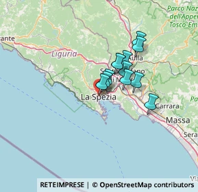 Mappa Via Daniele Manin, 19121 La Spezia SP, Italia (9.15)