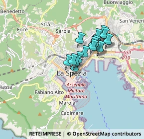 Mappa Via Daniele Manin, 19121 La Spezia SP, Italia (1.24059)