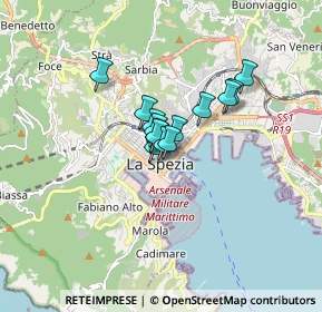 Mappa Via Daniele Manin, 19121 La Spezia SP, Italia (0.89786)