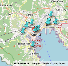 Mappa Piazza Sant'Agostino, 19121 La Spezia SP, Italia (1.43545)