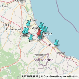 Mappa Via Don Giovanni Minzoni, 47030 San Mauro Pascoli FC, Italia (8.84917)