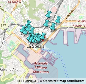 Mappa Viale Mazzini, 19121 La Spezia SP, Italia (0.606)