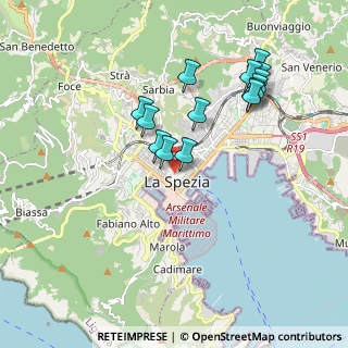 Mappa Via Calatafimi, 19121 La Spezia SP, Italia (1.81857)