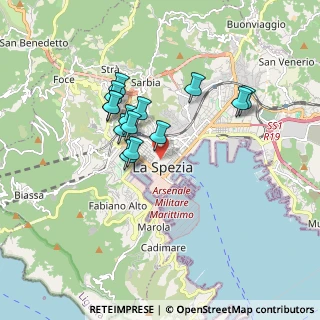 Mappa Via Calatafimi, 19121 La Spezia SP, Italia (1.48429)