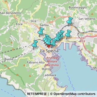 Mappa Via Calatafimi, 19121 La Spezia SP, Italia (1.05455)