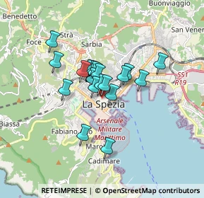 Mappa Via del Poggio, 19121 La Spezia SP, Italia (1.1455)