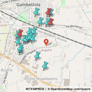 Mappa Via Vicinale delle, 47035 Gambettola FC, Italia (0.5555)