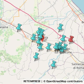 Mappa Via Vicinale delle, 47035 Gambettola FC, Italia (3.2945)