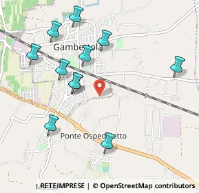 Mappa Via Vicinale delle, 47035 Gambettola FC, Italia (1.08364)